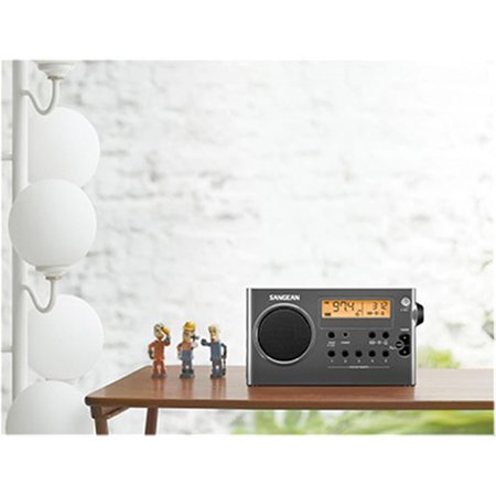 SANGEAN Sangean SG-106 Portable AM & FM Digital Tuning Portable Receiver; Grey & Black SG-106